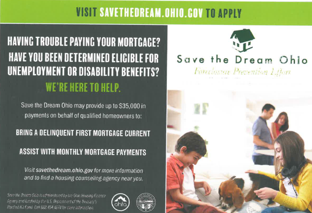Save the Dream - property tax assistance program